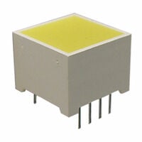 LED Platinenindikatoren LED Circuit Board Indicator Leiste - Einzeln, DIP Gelb Indirekt, getönt 1,95V 10mA Quadratisch mit flachem Oberteil 15,00mm Durchkontaktierung