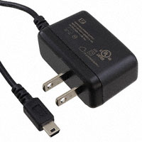 5V 5 W AC/DC Extern Wandmontage (Klasse II) Adapter Vast blad Ingang