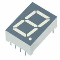 Display Modules - LED Character and Numeric Yellow 7-Segment 1 Character Common Anode 1.95V 10mA 0.689" H x 0.488" W x 0.276" D (17.50mm x 12.40mm x 7.00mm) 10-DIP (0.600", 15.24mm)