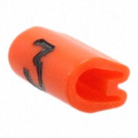 Wire Marker, Push On 0.18" L (4.5mm) Orange Poly-Vinyl Chloride (PVC)