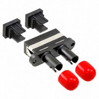 Adapter Fiber Optic Connector SC Receptacle To ST Receptacle Panel Mount, Flange; Snap-In