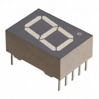 Displaymodule - LED-Zeichen und -Ziffern Rot 7-Segment 1 Zeichen GemeinsameAnode 1,8V 1mA H x B x T: 0,689" x 0,482" x 0,252" (17,50mm x 12,25mm x 6,40mm) 10-DIP (0,600", 15,24mm)