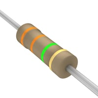 3.3 MOhms ±5% 0.5W, 1/2W Through Hole Resistor Axial Carbon Film