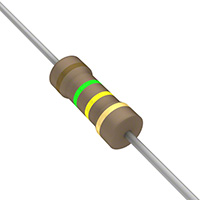 150 kOhms ±5% 0.5W, 1/2W Through Hole Resistor Axial Flame Retardant Coating, Safety Carbon Film