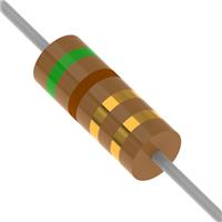 5.1 Ohms ±5% 0.5W, 1/2W Through Hole Resistor Axial Non-Inductive, Pulse Withstanding Carbon Composition