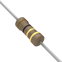 1 Ohms ±5% 0.5W, 1/2W Through Hole Resistor Axial Flame Retardant Coating, Safety Carbon Film