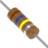 160 kOhms ±10% 0,5W, 1/2W durchkontaktierbarer Widerstand Axial Nicht induktiv, impulsfest Kohlenstoffmischung