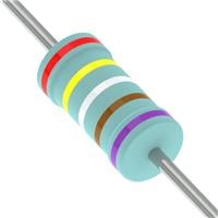 2.49 kOhms ±0.1% 0.5W, 1/2W Through Hole Resistor Axial Metal Film