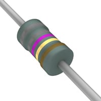 88.7 Ohms ±1% 0,25W, 1/4W durchkontaktierbarer Widerstand Axial Flammenhemmende Beschichtung, Sicherheit Metallschicht