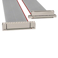 34 矩形电缆组件 插口至卡边 0.500'（152.40mm，6.00"）