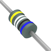 Resistori da foro passante 499 Ohms ±0,25% 0,125W, 1/8W Assiale Rivestimento ritardante di fiamma, sicurezza A film metallico