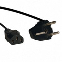 6.00' (1.83m) Power Cord Black CEE 7/7 To IEC 320-C13 H05VV-F3G1.0