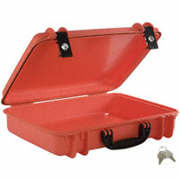 Boîtier Plastic - Polypropylene Orange Boîtier d'équipement, couvercle à charnière 19,750po L x 15,530po l (501,65mm x 394,46mm) X 5,413po (137,49mm)