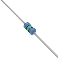 105 Ohms ±1% 0.25W, 1/4W Through Hole Resistor Axial Flame Retardant Coating, Safety Metal Film