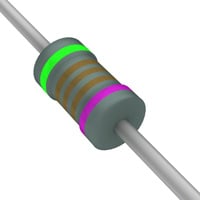 5.11 kOhms ±0.1% 0.125W, 1/8W Through Hole Resistor Axial Flame Retardant Coating, Safety Metal Film