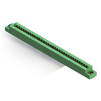 64 Position Female Connector Non Specified - Dual Edge Gold 0.156" (3.96mm) Green