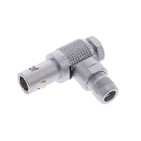 NIM-CAMAC CD/N 549 Connector Plug, Male Pin 50 Ohms Free Hanging (In-Line), Right Angle Solder