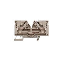 Rekkeklemme-kontakt 2 Posisjoner Gjennomføring Beige 4-14 AWG