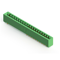 38 positionen Buchse Steckverbinder Nicht angegeben - Doppelkante Gold 0,156" (3,96mm) Grün