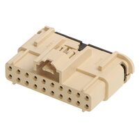 20 Rectangular Connectors - Housings Receptacle Natural 0.142" (3.60mm)
