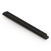 82 Position Femelle Connecteur Non spécifié - double bord Or 0,156 po (3,96mm) Noir