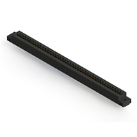 82 Position Female Connector Non Specified - Dual Edge Gold 0.156" (3.96mm) Black