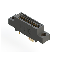 18 Position Female Connector Non Specified - Dual Edge Gold 0.100" (2.54mm) Black