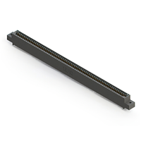 67 Position Female Connector Non Specified - Single Edge Gold 0.100" (2.54mm) Black