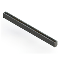 52 positionen Buchse Steckverbinder Nicht angegeben - Einzelkante Gold 0,125" (3,18mm) Schwarz