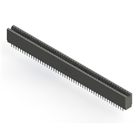 102 Position Female Connector Non Specified - Dual Edge Gold 0.125" (3.18mm) Black