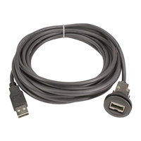 USB 2.0 Cable A Female to A Male (Circular Coupling) 1.64' (500.0mm) Unshielded