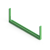 82 Position Femelle Connecteur Non spécifié - double bord Or 0,156 po (3,96mm) Vert