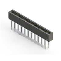 52 positionen Buchse Steckverbinder Nicht angegeben - Doppelkante Gold 0,125" (3,18mm) Schwarz