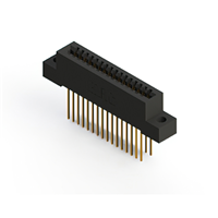 32 Position Female Connector Non Specified - Dual Edge Gold 0.100" (2.54mm) Black