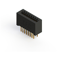 16 positionen Buchse Steckverbinder Nicht angegeben - Doppelkante Gold 0,100" (2,54mm) Schwarz