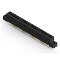 74 positionen Buchse Steckverbinder Nicht angegeben - Doppelkante Gold 0,100" (2,54mm) Schwarz