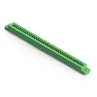 38 positionen Buchse Steckverbinder Nicht angegeben - Einzelkante Gold 0,156" (3,96mm) Grün