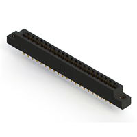 42 Position Female Connector Non Specified - Dual Edge Gold 0.156" (3.96mm) Black