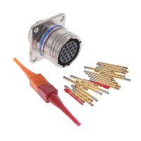 19 Position Circular Connector Receptacle, Female Sockets Crimp