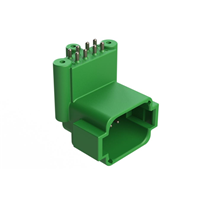 针座连接器 通孔，直角 8 位置