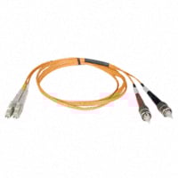 Cable Fiber Optic LC Duplex To ST (2) 50/125 16.4' (5.0m)