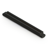 31 Position Female Connector Non Specified - Single Edge Gold 0.156" (3.96mm) Black