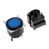 Pushbutton Switch SPDT Standard Panel Mount, Front