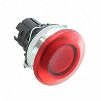 Konfigurierbare Schaltelemente - Körper Taster, rund Beleuchtet - Rot