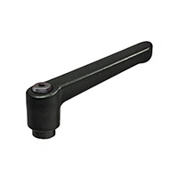 鋸齒狀 旋鈕 0.236" (6.00mm) 軸搭配 頂部和側面線條 熱塑膠人造橡膠 黑色