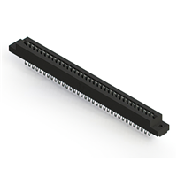 68 positionen Buchse Steckverbinder Nicht angegeben - Doppelkante Zinn 0,156" (3,96mm) Schwarz