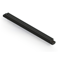 82 Position Female Connector Non Specified - Dual Edge Tin 0.156" (3.96mm) Black