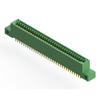 66 Position Female Connector Non Specified - Dual Edge Gold 0.100" (2.54mm) Green