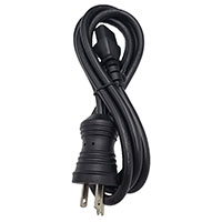 6.00' (1.83m) Power Cord Black NEMA 5-15P To IEC 320-C13 SJT