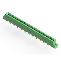 66 Position Female Connector Non Specified - Dual Edge Gold 0.156" (3.96mm) Green